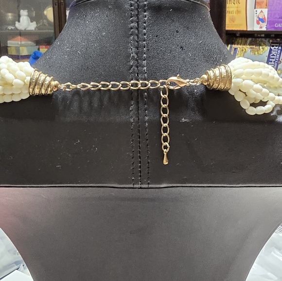 15 Strand Turkish Rice Bead Fashion Necklace L4 - Picture 2 of 2